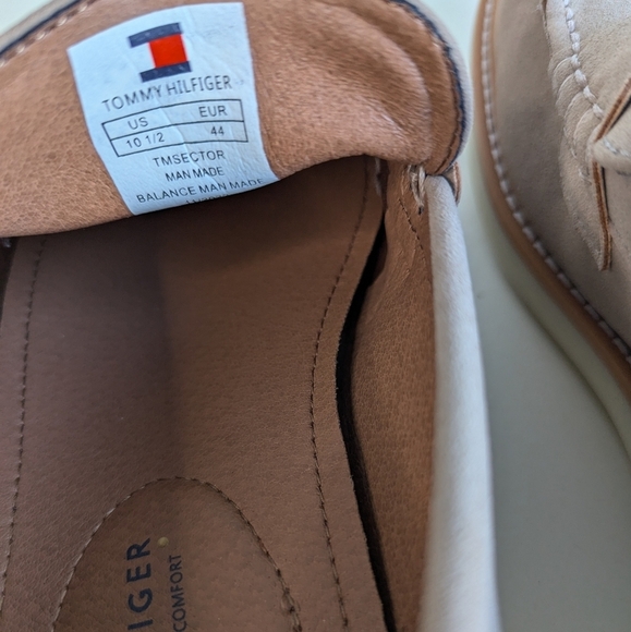 Tommy Hilfiger Cushioned Sector Round Toe Platform Penny Loafer Camel 10½ - Picture 9 of 10